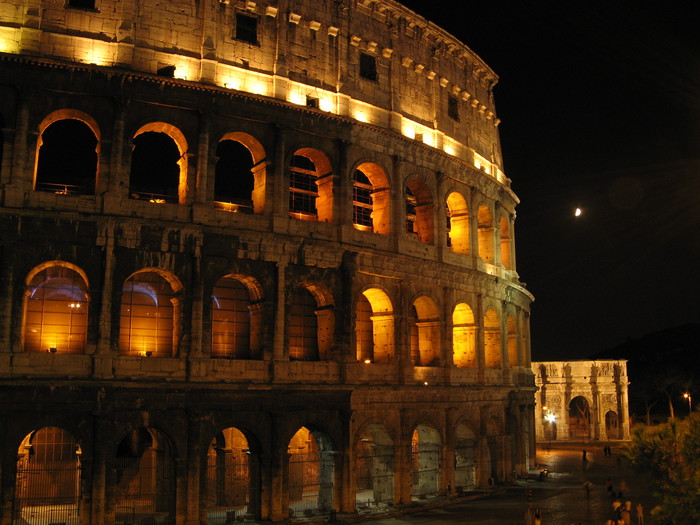 Colosseum by night